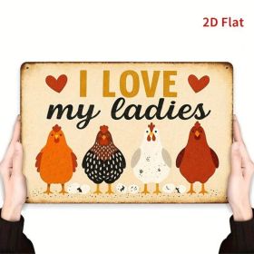 CIFbuy Vintage Metal Sign I Love My Ladies, Retro Iron Funny Wall Decor 7.87x11.81（LovikLove, LovikLove, Theme Self-pickup Logiopics）