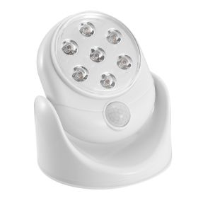 1Pc Wireless LED Spotlight Night Lamp 360 Degree Rotatable With 90 Degree Motion Sensor Battery Operated With 23ft Sensing Range For Closet Bathr