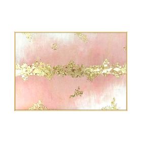 Abstract Elegant Minimalist Golden Pink Sea Poster Nordic Canvas Painting Wall Art Picture for Living Room Home Decor No Frame