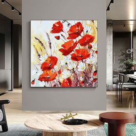 Hand Painted Oil Paintings Canvas Wall Art Decoration Modern Abstract Flowers Living Room Hallway Bedroom Luxurious Decorative Painting
