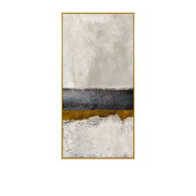 Abstract Golden Horizon Canvas Painting Flowing Big Paint Posters  Fashion Tableaux Living Room Nordic Wall Art Decor Tableaux