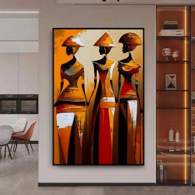Handmade Oil Paintng African Abstract Art Figure Painting On Canvas Colorful Figure Art Painting Modern Art Wall Art For Home Decor