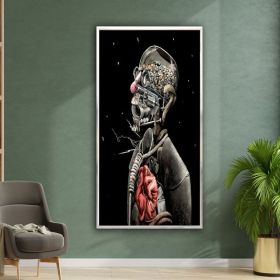 war in mind surreal machine man art canvas wall art surreal art Hand Painted Oil Painting banksy poster wall art canvas design framed ready to hang