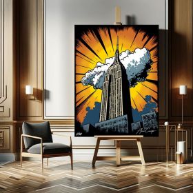 New York Canvas Pop Art Extra Large Wall Art Pop Art Wall Art Comic Art Pop Culture Wall Art Graffiti Painting Boyfriend Birthday Gift