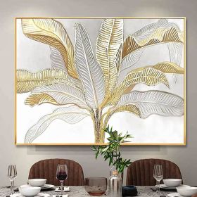 Gold leaf painting,Gold wall art art painting wall abstract canvas gold wall decor art painting wall gold abstract Light luxury style