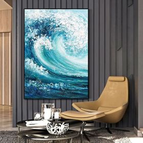 Modern Oil Painting On Canvas Abstract Oil Painting Seascape Hand Painted Large Wall Art For Home Decor