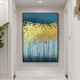 Hand Painted Abstract Oil Painting On Canvas Wall Art Modern Gold Abstract Acrylic Oil Painting Large Wall Art For Home And Office Decor