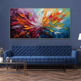 Original Colorful Flower Painting On Canvas Abstract Oil Floral Art Stunning Painting Landscape Paintings Living Room Wall Art Morden Art
