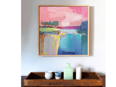 Abstract landscape Large original oil painting on canvas 3d wall art Modern impressionism 2024 Home wall decor for living room