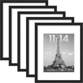 Picture Frames 5 PCS, 1x14 Inch Black Gallery Wall Frames For Photos, Artwork And Home Wall Decor (Option: MULTI)