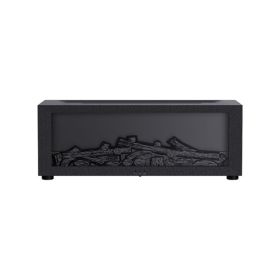 Fireplace Simulation Flame Aromatherapy Machine (Color: Black)