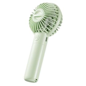 Portable Handheld Fan Quiet USB Rechargeable Multiple Speed Settings Handheld Pocket Fan For Students Green (Option: Default)