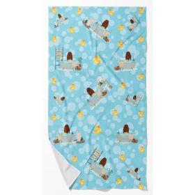 Caucasian Shepherd Dog in Bathtub Bath Towel Large Oversized Plush Fitness Body Towel, Ultra Soft Absorbent Quick Drying, 42"L x 24"W (Option: Default)