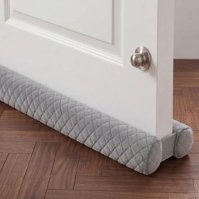 Premium Velvet Under Door Draft Stopper, Adjustable 30-36 Inch Door Sweep For Blocking Cold Air, Dust And Noise (Option: MULTI)