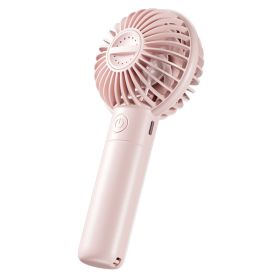 Portable Handheld Fan Quiet USB Rechargeable Multiple Speed Settings Handheld Pocket Fan For Students Pink (Option: Default)