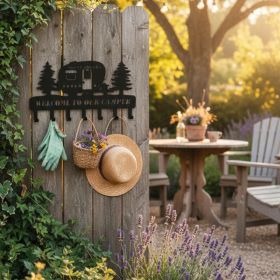 CIFbuy Heavy Duty Wrought Iron Wall Hooks, Pine Tree Design Rustic Coat Hat Rack for Entryway Hallway Mudroom, Rack for Entryway Hallway Mudroom, (Option: 50327444)