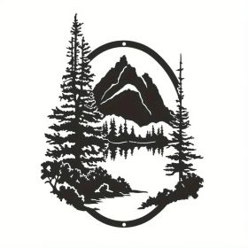 CIFbuy Vintage Tree of Life iron Wall Art for Outdoor and Indoor Large Forest Landscape Mural Modern Garden Patio Decor (TikTok, temu pick-up ser (Option: 19710767)